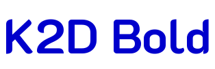 K2D Bold font
